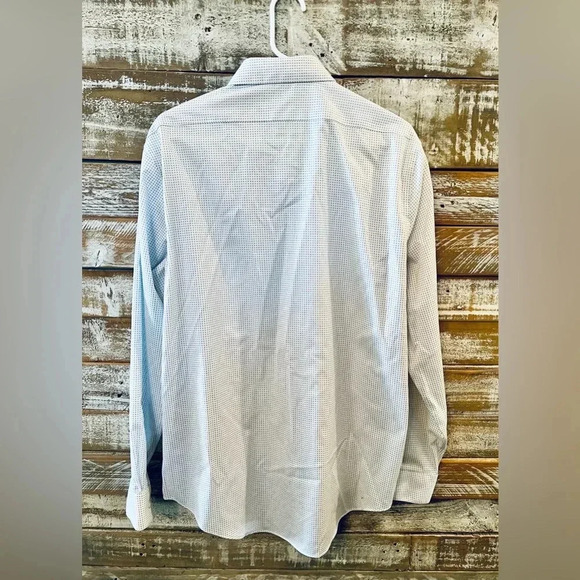 Calvin Klein long‎ sleeve slim fit flex collar stretch mens large dress shirt - Picture 2 of 3